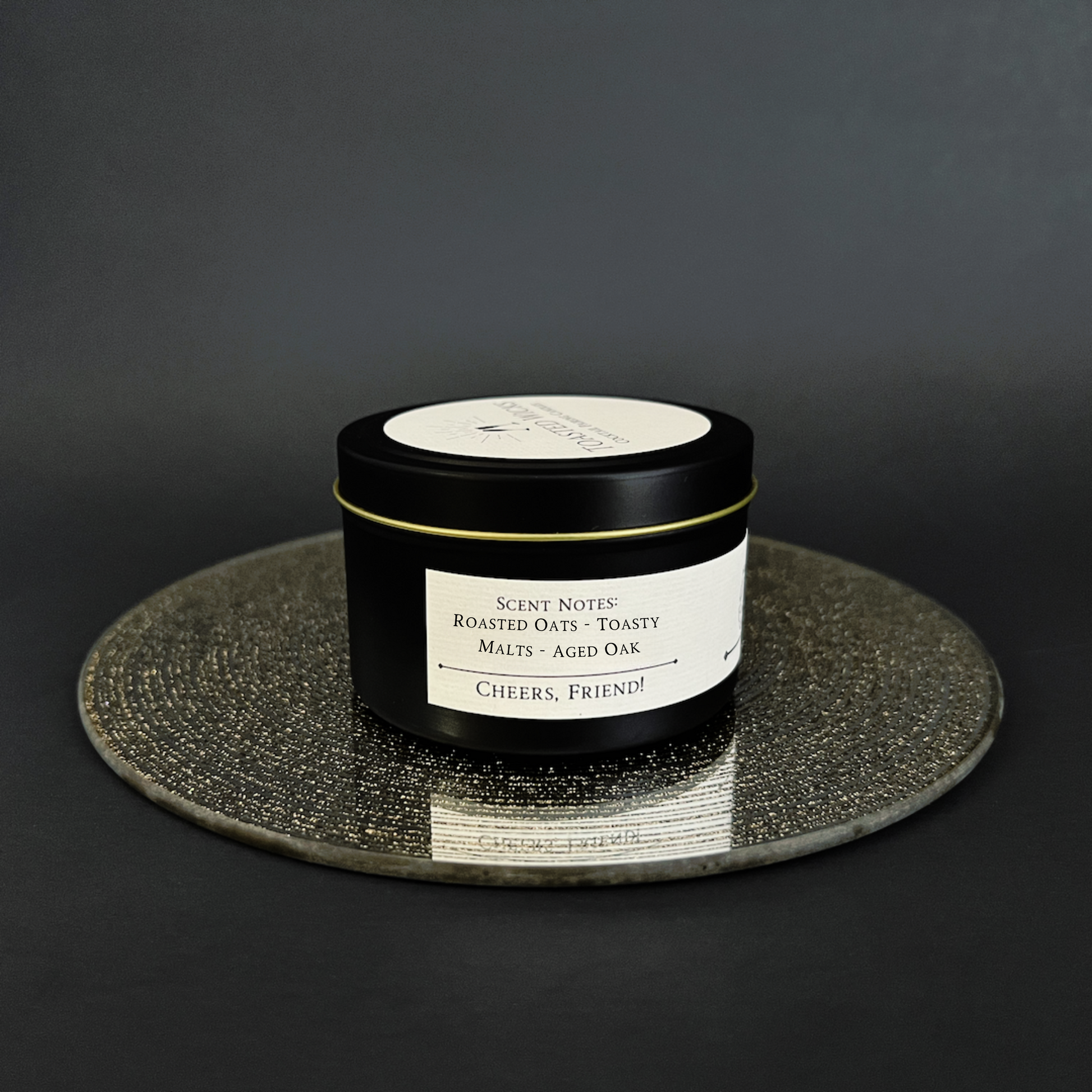 Dark Beer Candle - Scent Notes of Roasted Oats, Toasted Malts, aged Oak