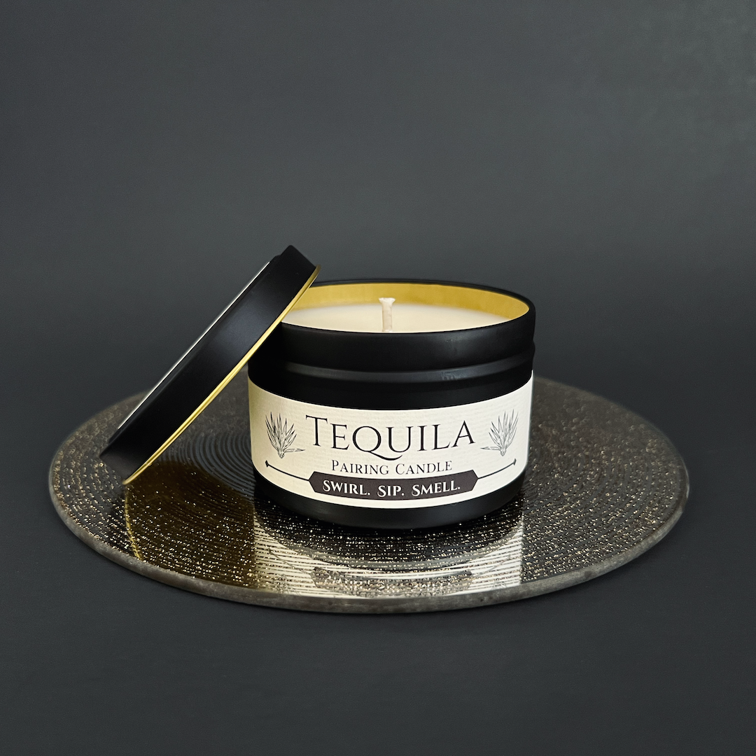 Tequila Pairing Candle in Black Tin