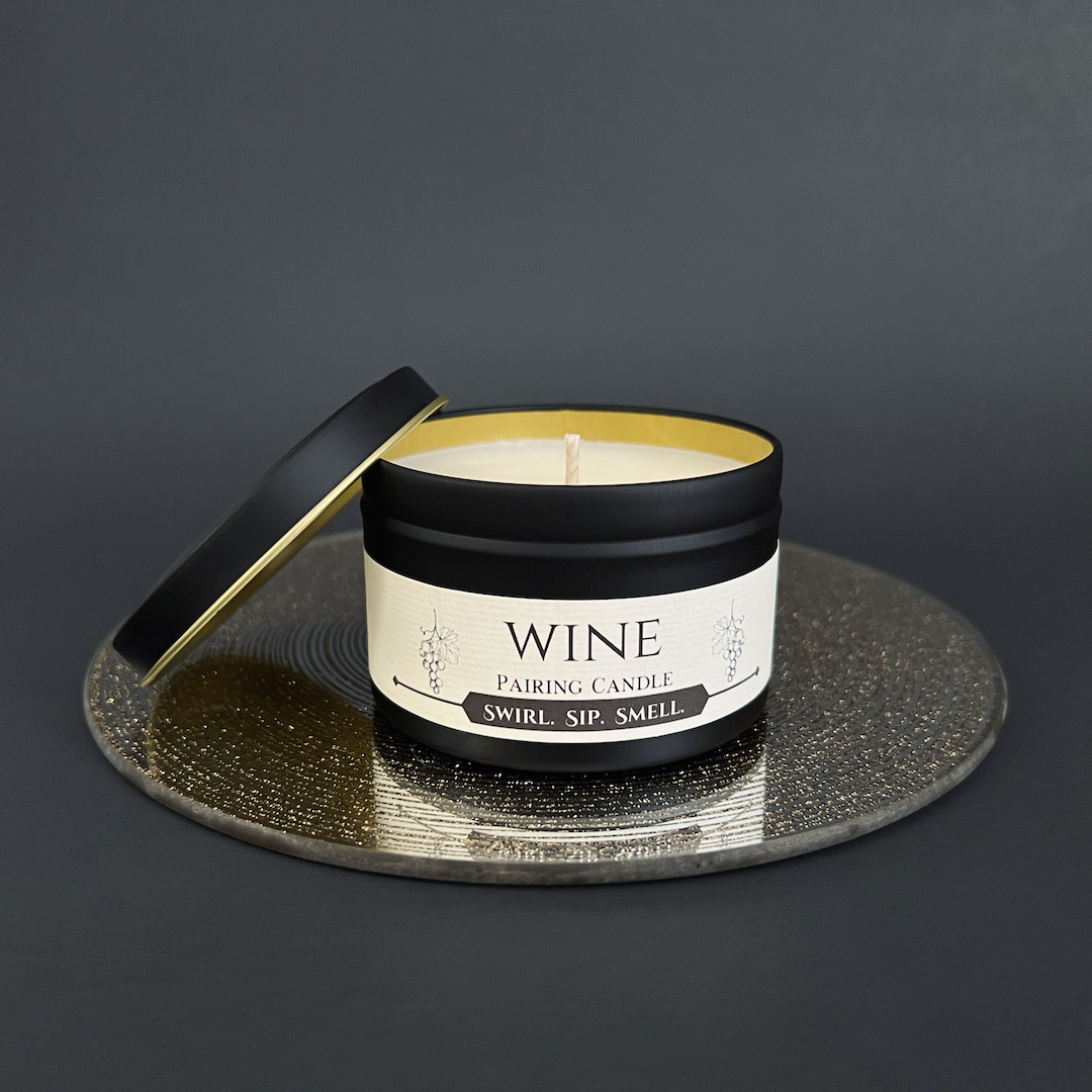 Wine Pairing Candle with lid 8 oz