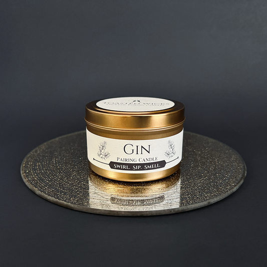 Gin Pairing Candle in Gold Tin