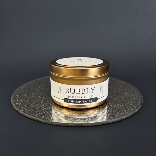 Bubbly Pairing Candle in Gold Tin