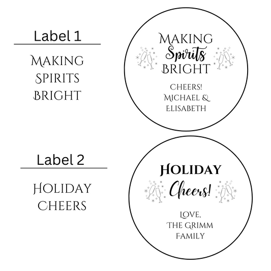 Personalized Holiday Pairing Candle