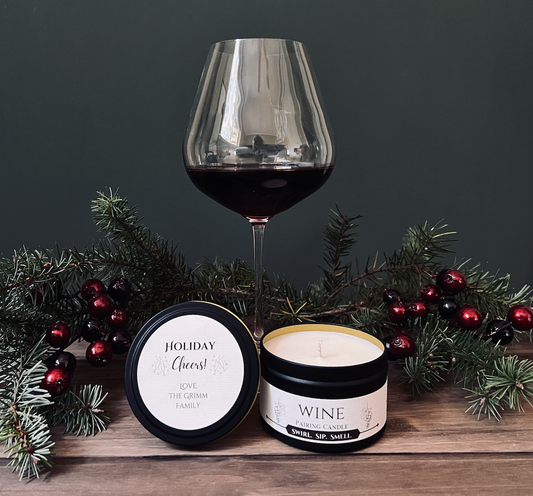 Personalized Holiday Pairing Candle